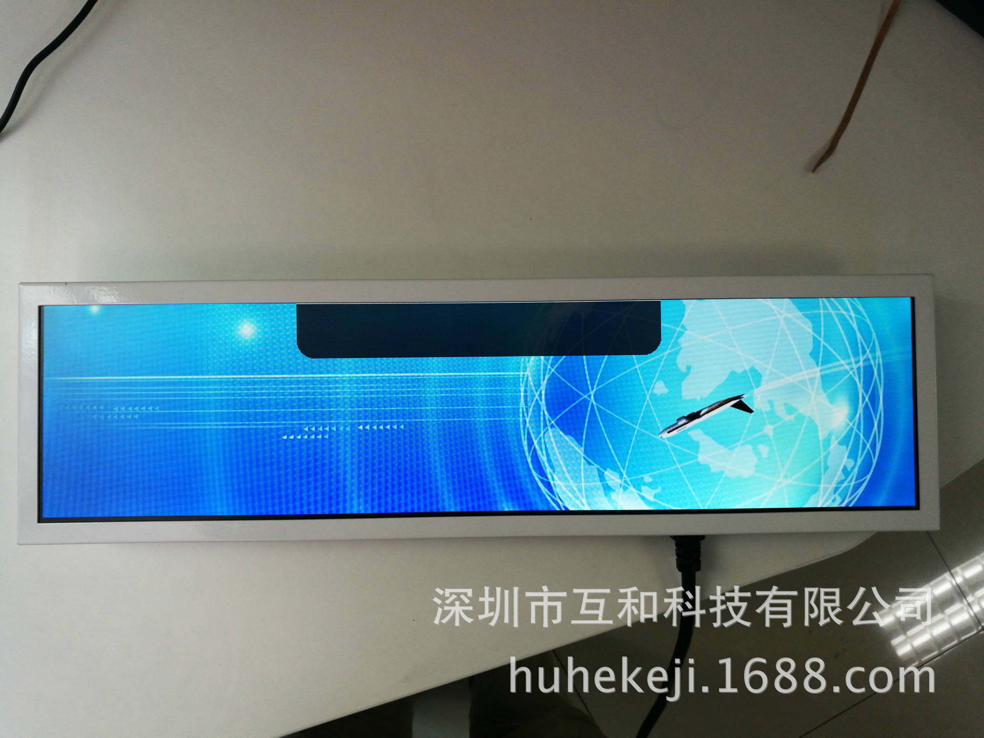 厂家专业定制27寸条形液晶广告屏 公交车报站屏 车载条屏广告机